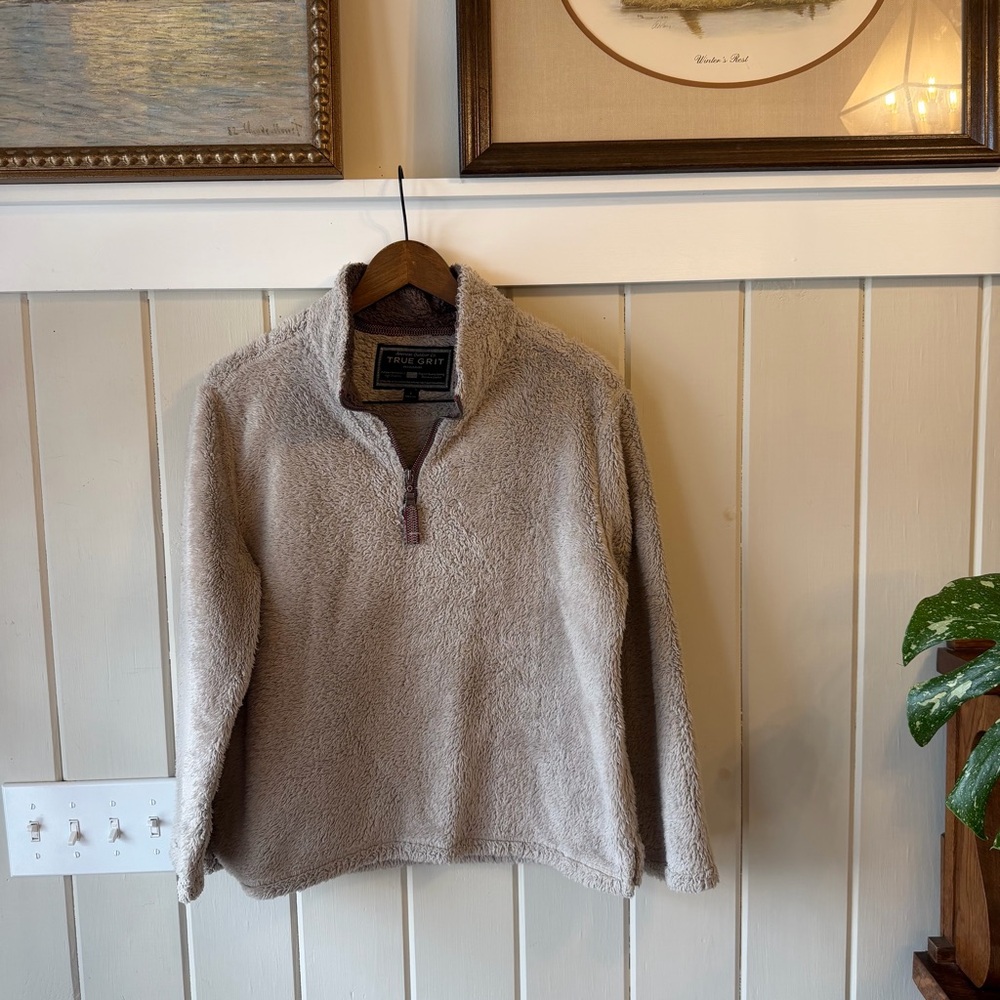 True Grit Taupe Sherpa Teddy Jacket CLEARANCE!!